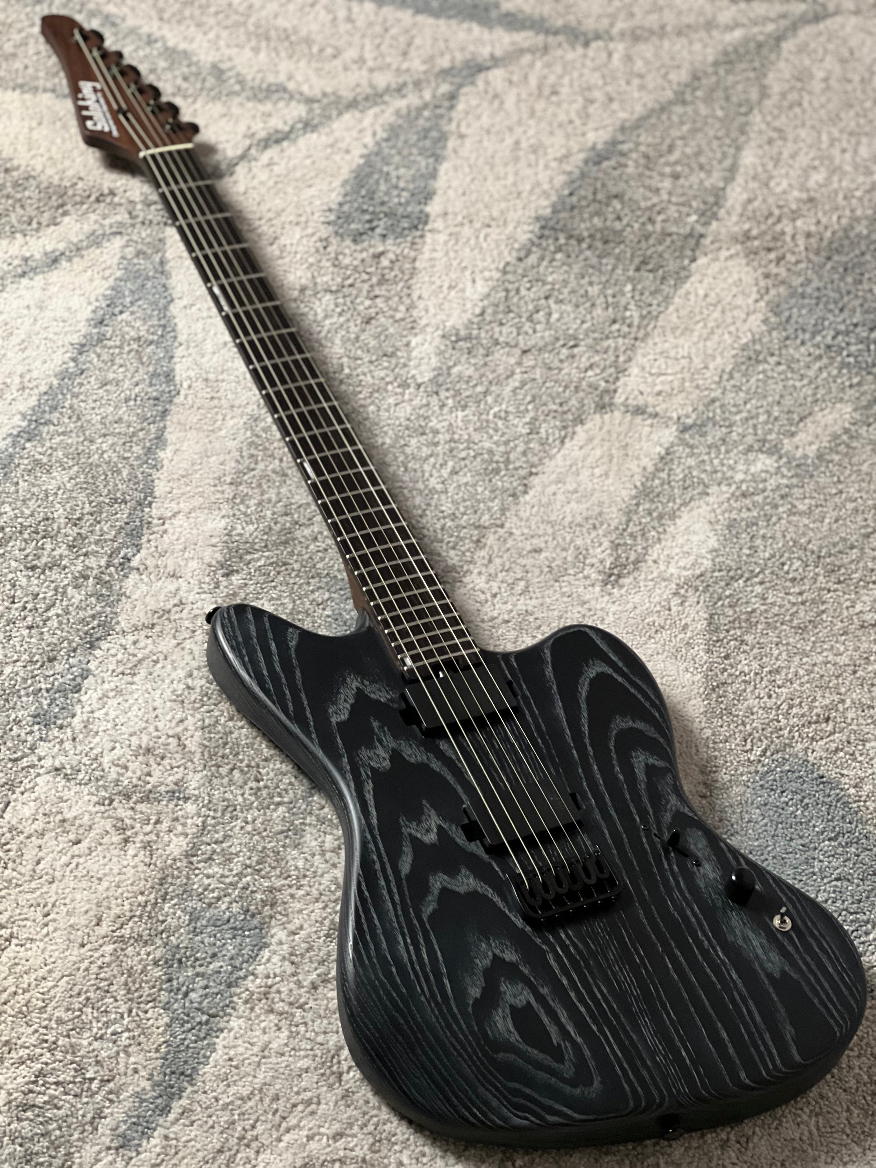 Soloking MJM-1 Custom Baritone HH with Wenge Neck in Driftwood