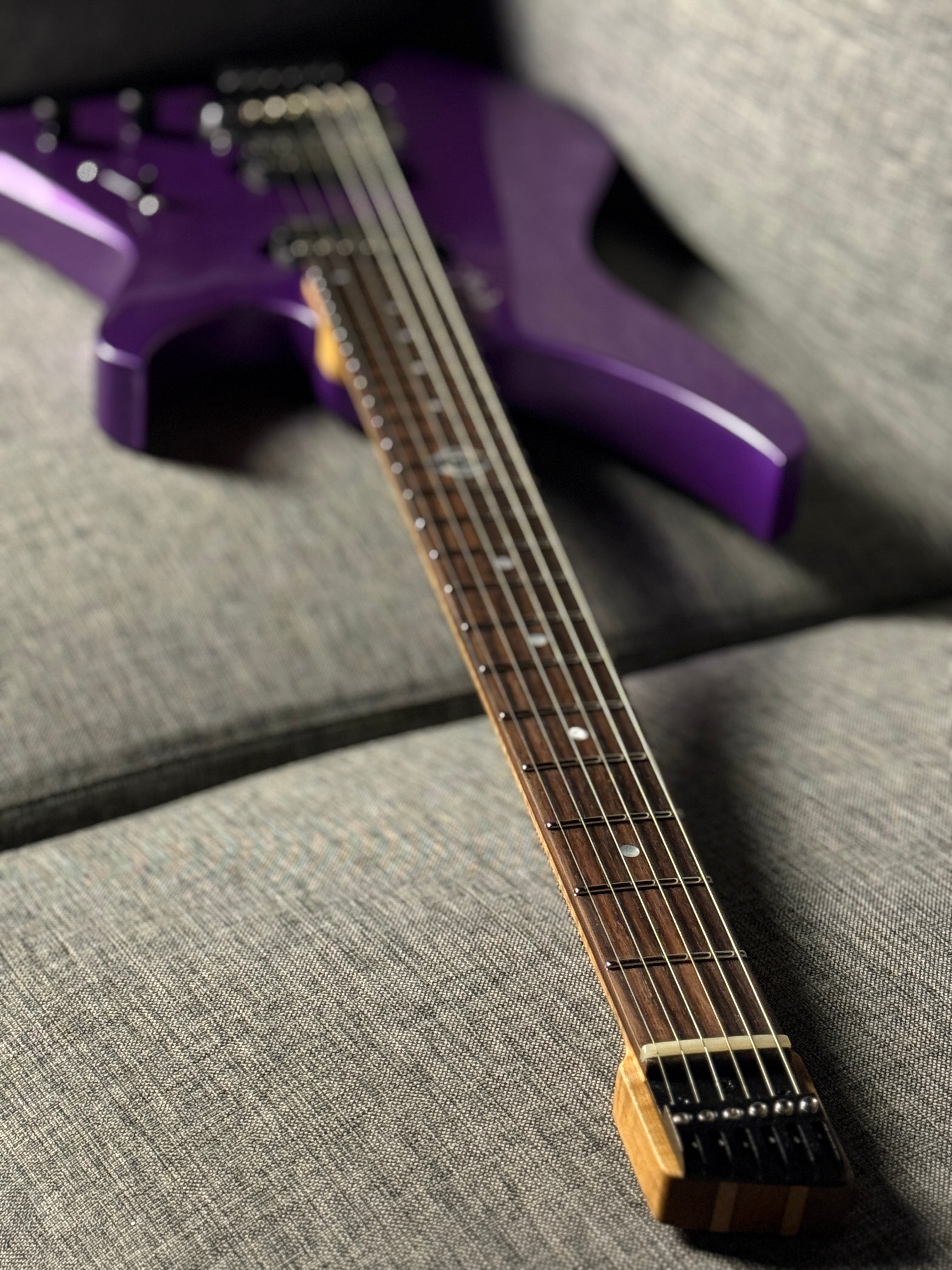 Aguda Black Hole in Cosmic Purple Metallic with Flame Maple Neck