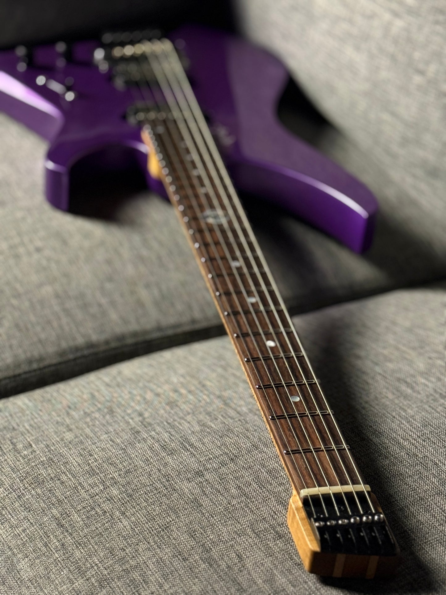 Aguda Black Hole in Cosmic Purple Metallic with Flame Maple Neck Nafiri Special Run