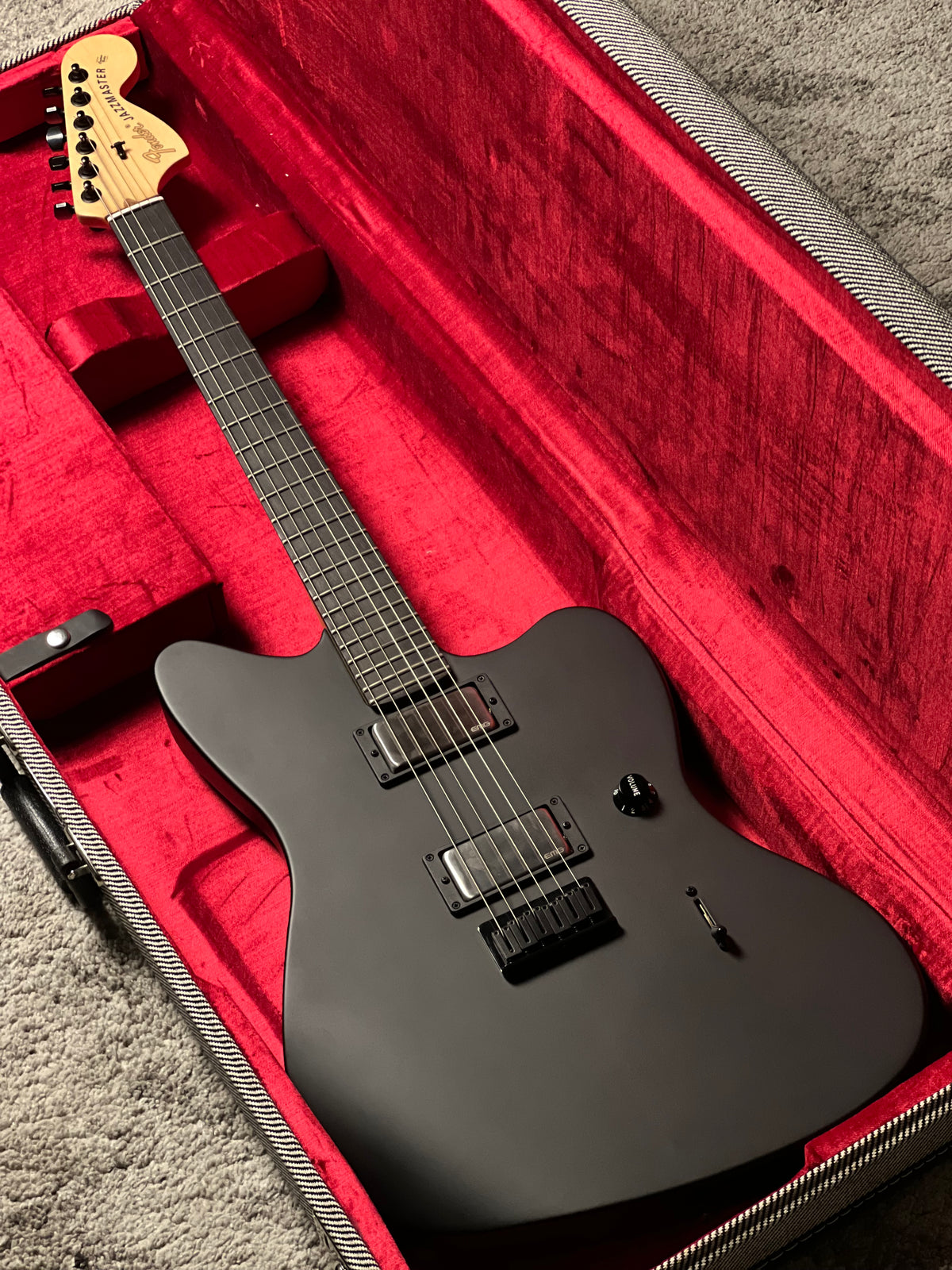Fender Jim Root Jazzmaster - Flat Black with Ebony Fingerboard US23024212