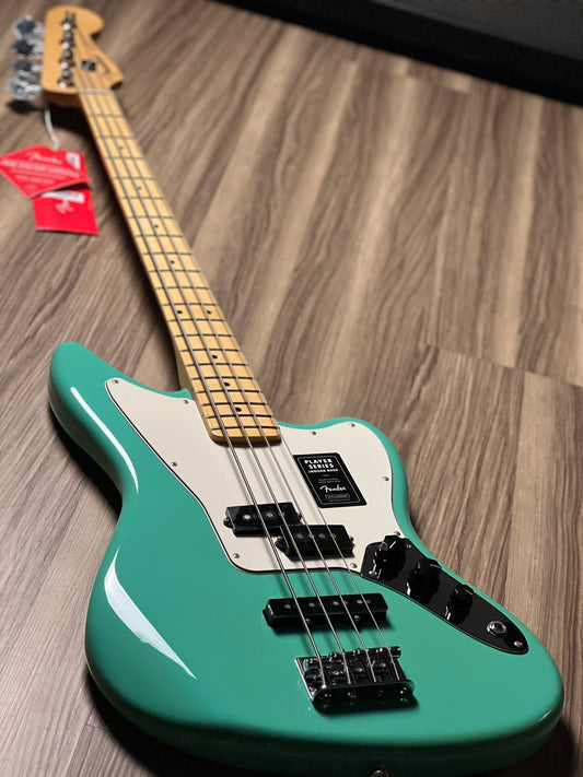 Fender Player Jaguar Bass and Maple FB in Sea Foam Green