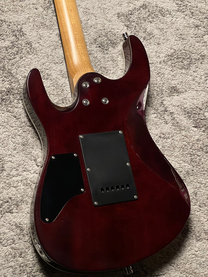 Dhatarattha Custom DST HH Quilt in Magenta Surf with Rosewood FB