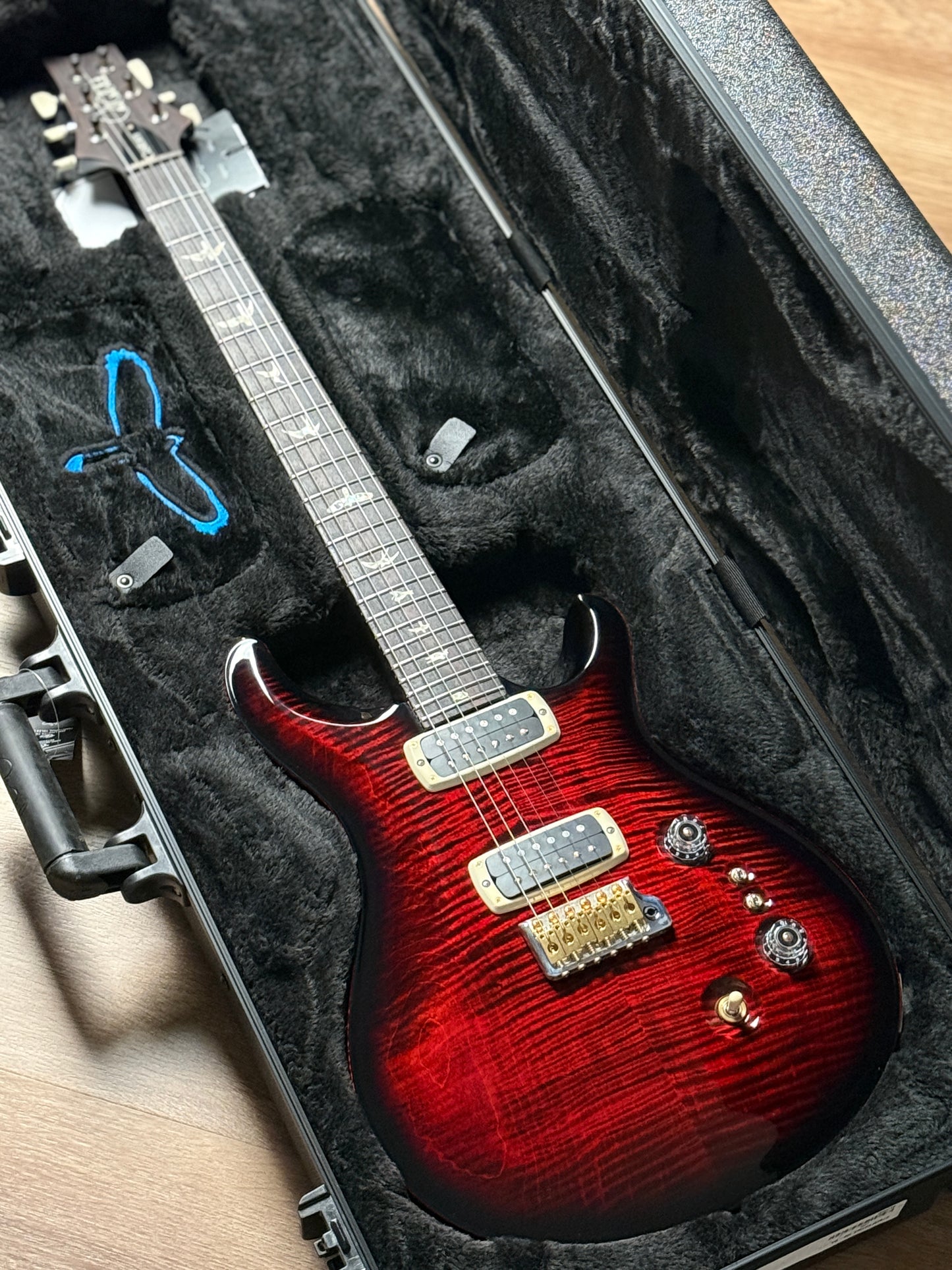 PRS Custom 24-08 10-Top in Fire Smokeburst 0415550