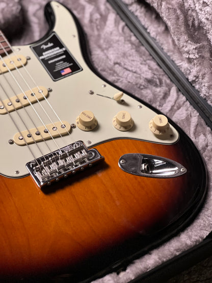 Fender American Professional II Stratocaster with RW FB in Anniversary 2-Tone Sunburst
