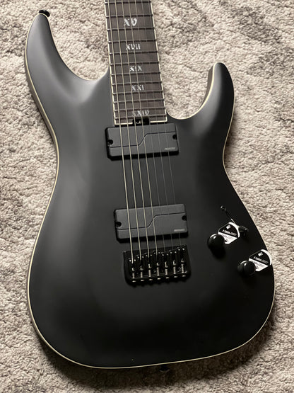 Schecter C-7 SLS Elite Evil Twin in Satin Black