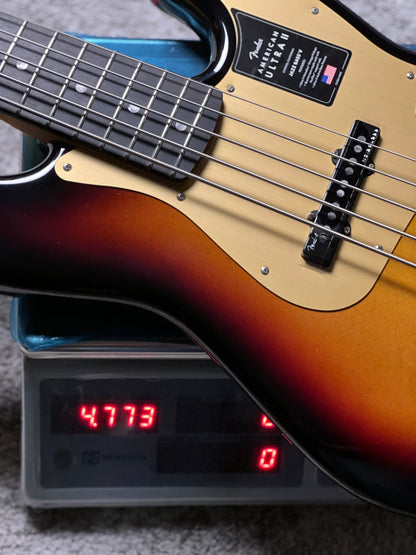 Fender American Ultra II Jazz Bass V Guitar with Ebony FB in Ultraburst US26005365