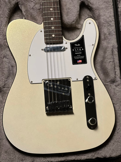 Fender American Ultra Telecaster with Rosewood FB in Arctic Pearl