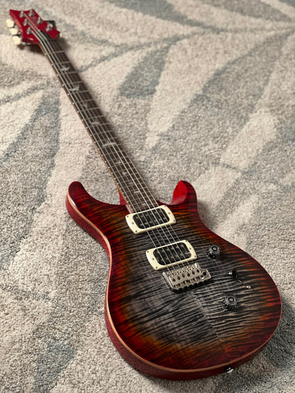 PRS SE Custom 24 Flame in Charcoal Cherry Burst
