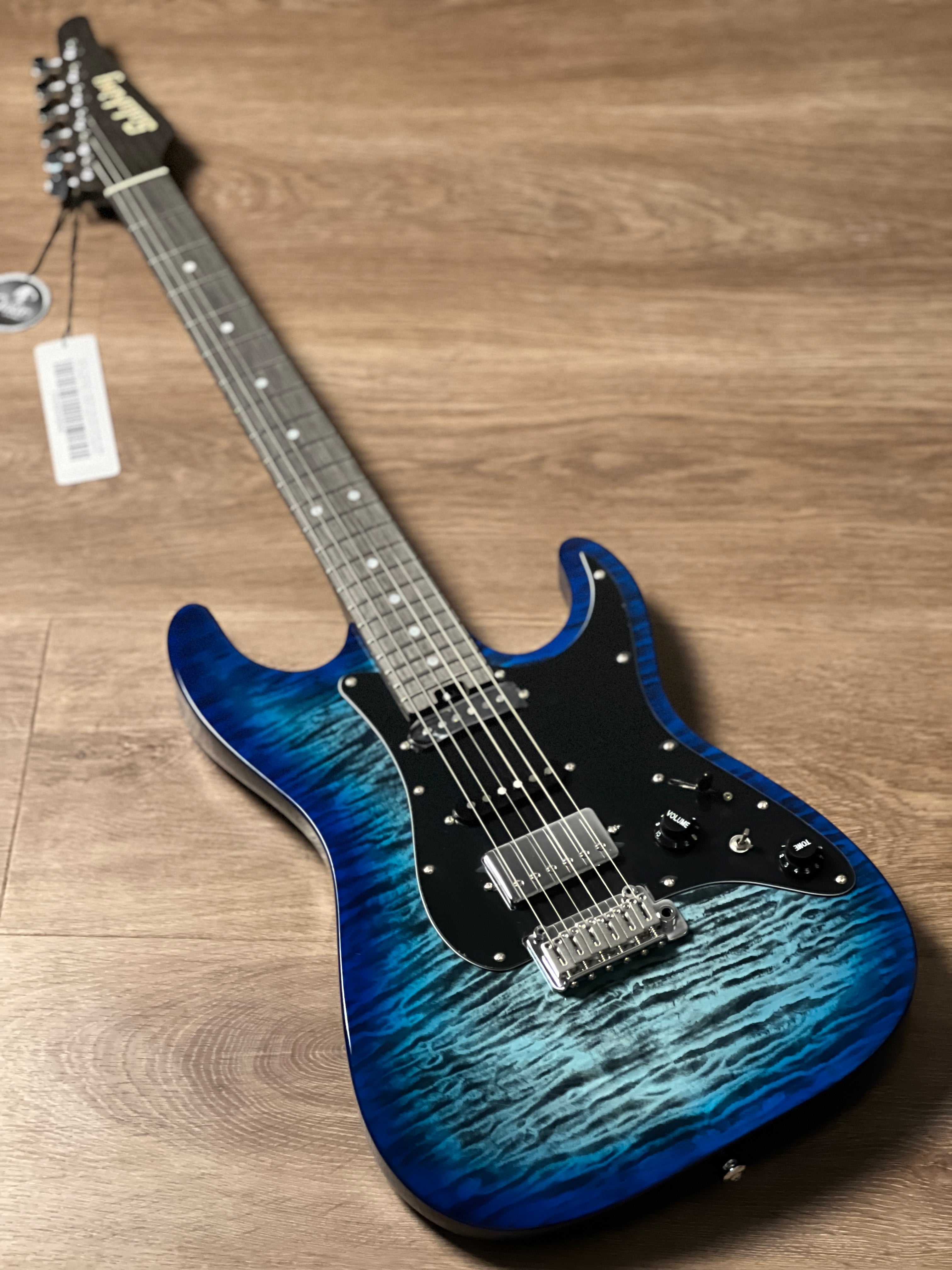 Soloking MS-1 Classic MKII in Denim Burst with 5A Flame Top Nafiri