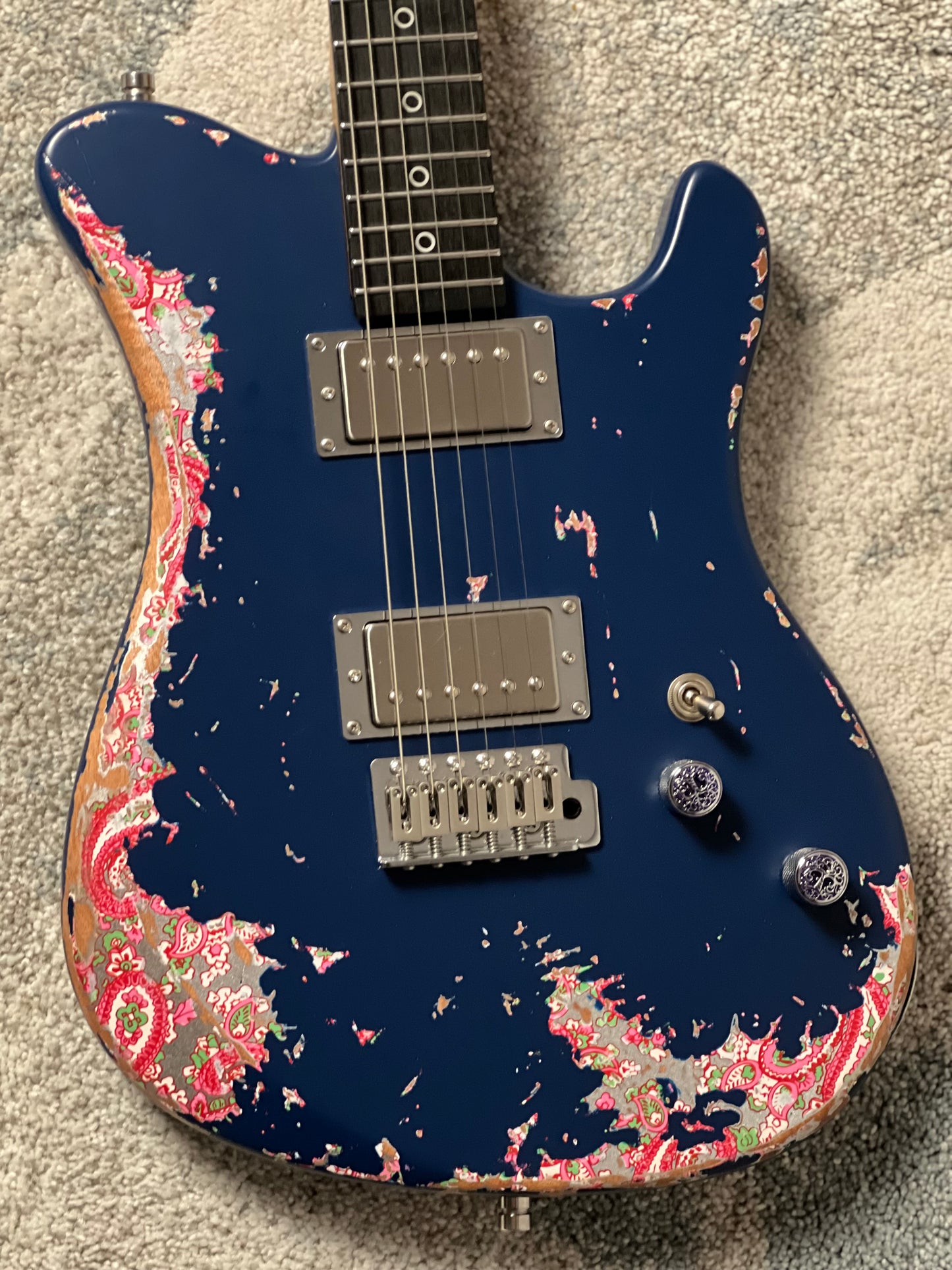 Dhatarattha Performance DTL HH in Navy Blue Over Pink Paisley with RW FB