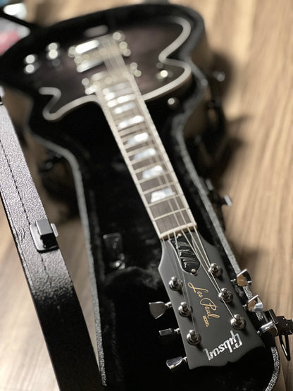 Gibson Les Paul Standard Modern Quilt Mark Morton in Translucent Ebony Burst Satin w/Case 229450272