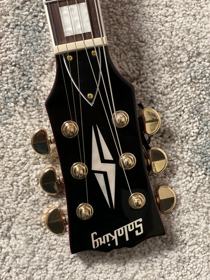Soloking SG60 MKII in Transparent Red Cherry with Gold Hardware (Altered Headstock)
