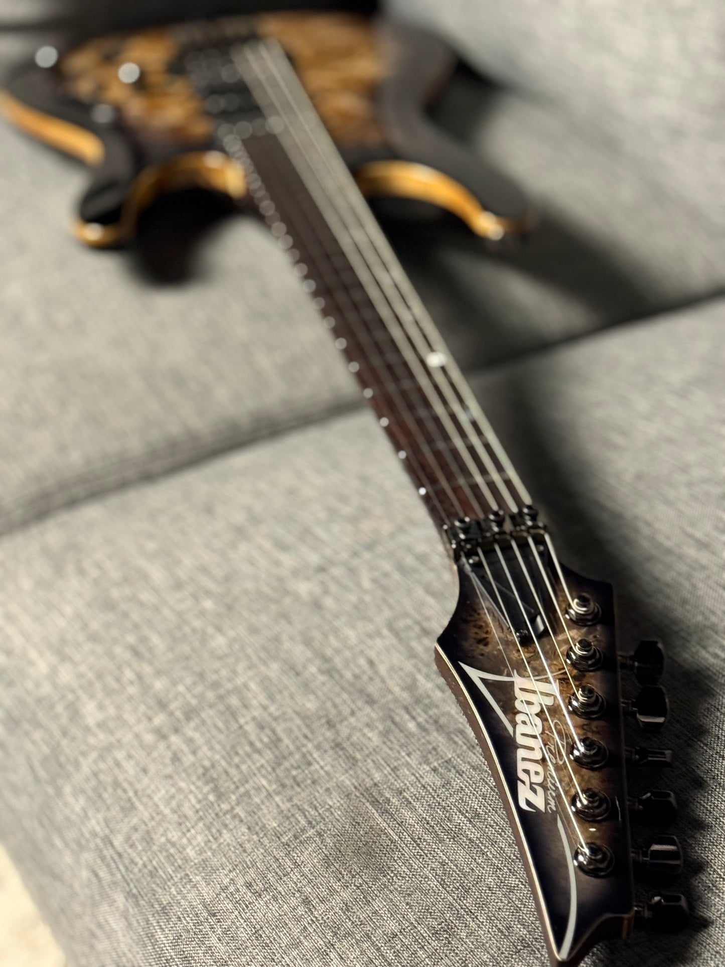 Ibanez Premium S1070PBZ in Charcoal Black Burst 250812461 (USED)