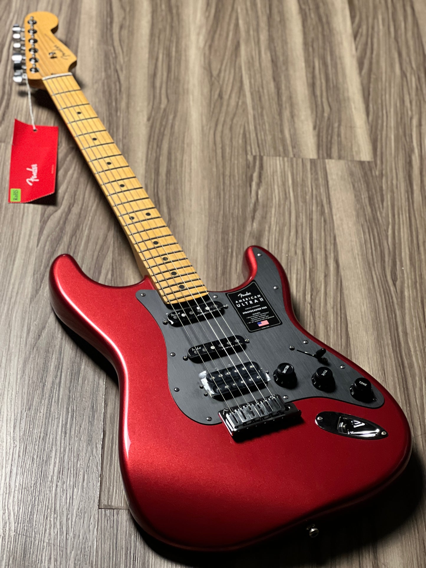 Fender American Ultra II Stratocaster HSS with Maple FB in Sinister Red US240038930