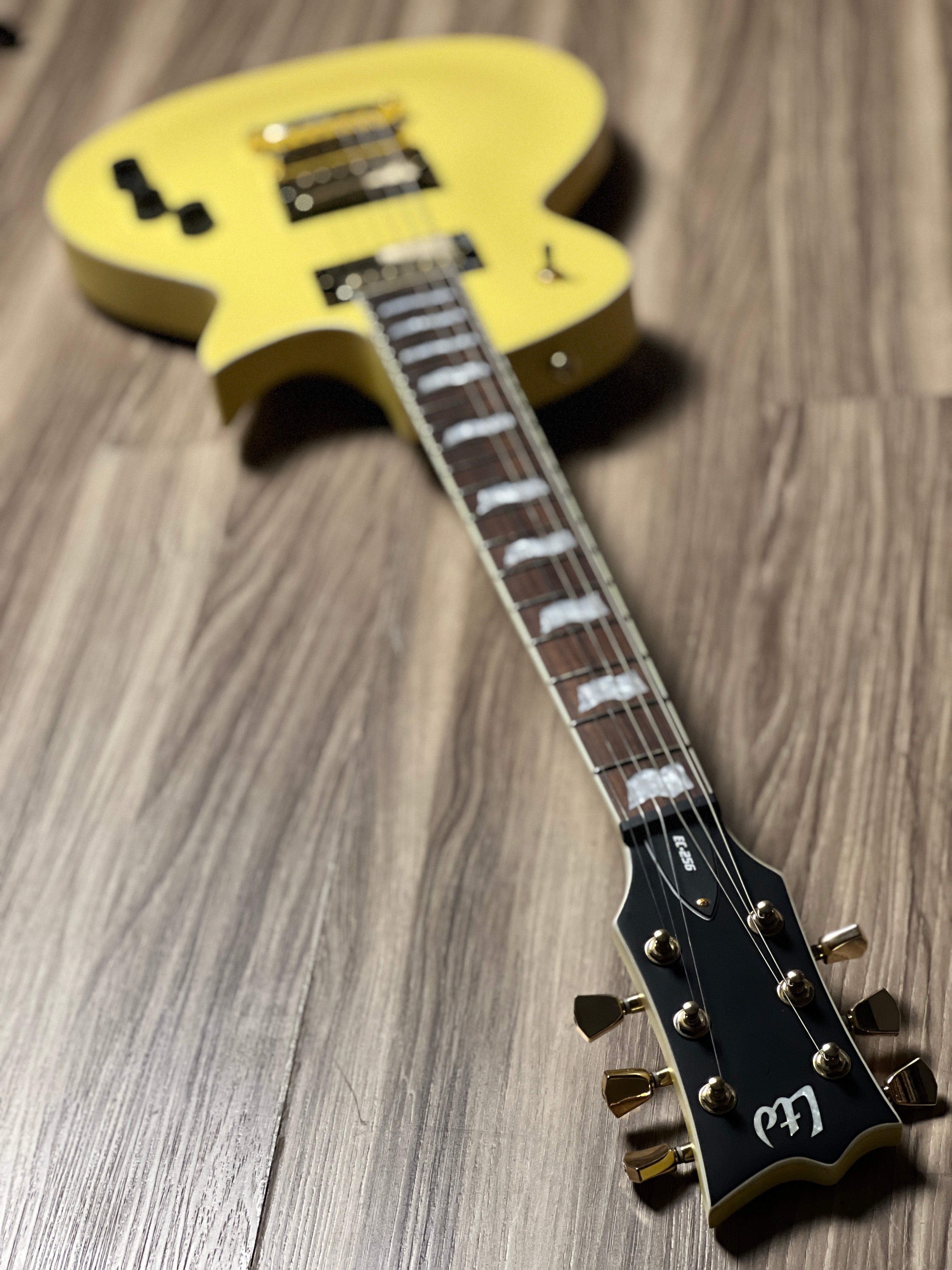 ESP LEC-256 LTD In Vintage Gold Satin – nafiriguitar.com