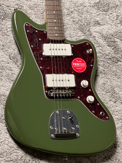 Squier FSR Classic Vibe 60s Jazzmaster with Laurel FB in Olive Metallic