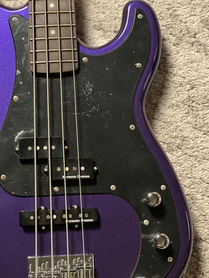 ESP LTD Surveyor 87 Bass Guitar in Dark Metallic Purple W23060091