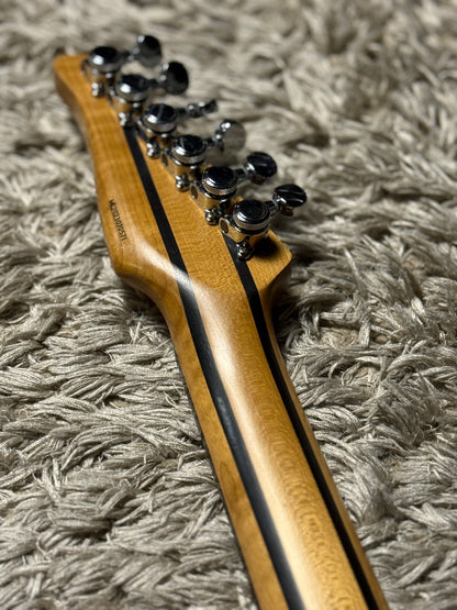 Dhatarattha Custom DST HSS in Taos Turquoise with Rosewood FB and "Vines of Olympus" Inlay