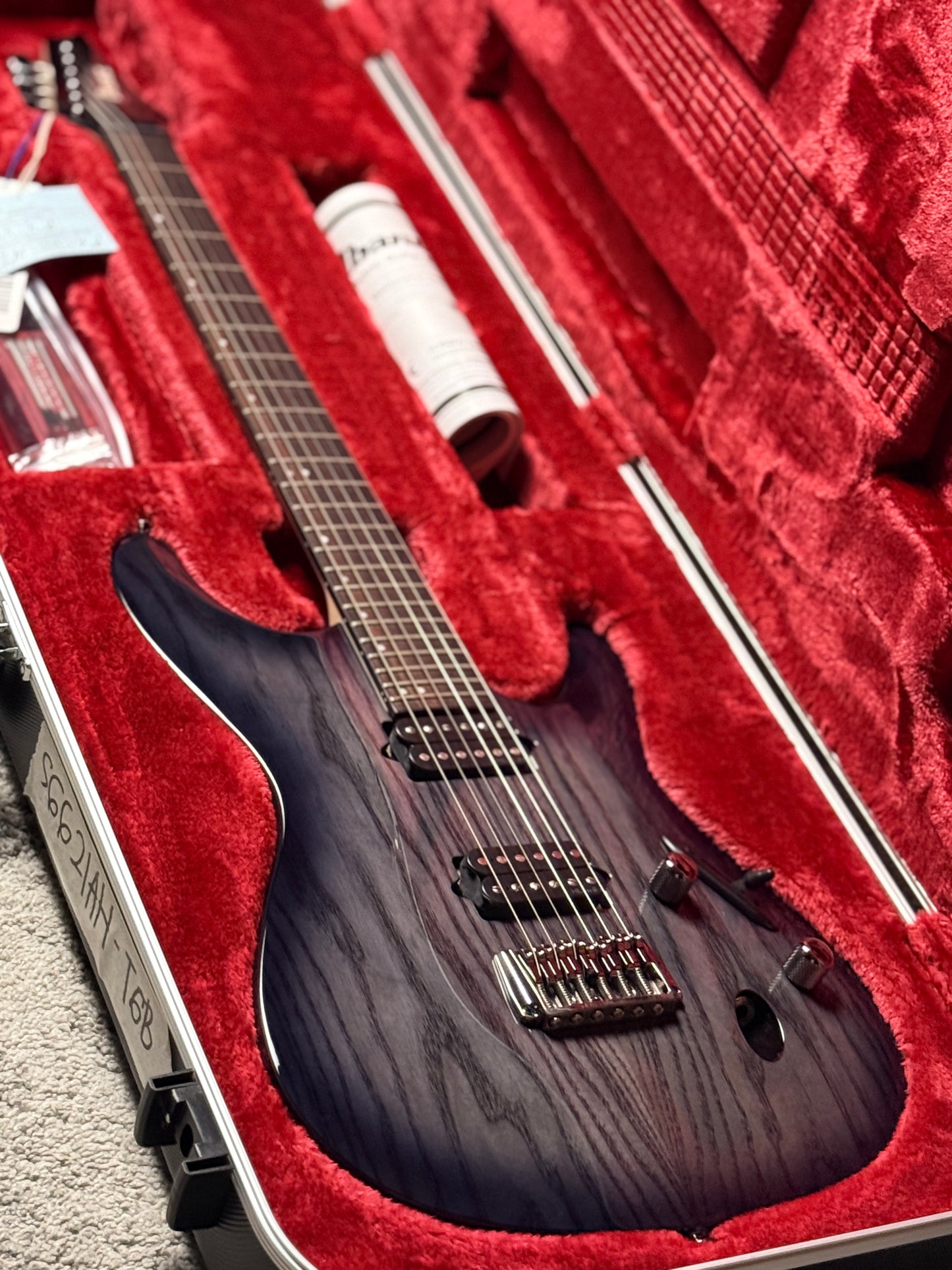 Ibanez S6621AH-TGB w/Case in Transparent Gray Burst F2534343