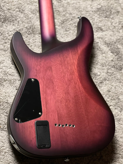 Schecter C-1 Platinum SPB in Satin Purple Burst W23090647