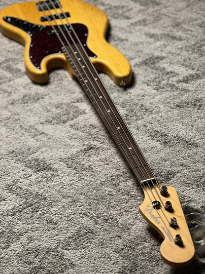 Fender MIJ Limited Jazz Bass Guitar with RW FB in Raw Ash Vintage Natural JD25010606
