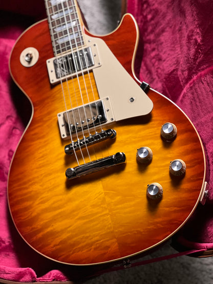 Epiphone 1960 Les Paul Standard Reissue in Washed Cherry Burst w/Case 25011520041