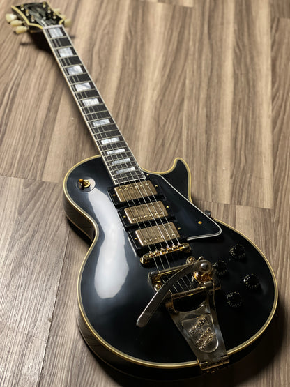 Gibson 1957 Les Paul Custom Reissue 3-Pickup Bigsby in Ebony w/Case 742392