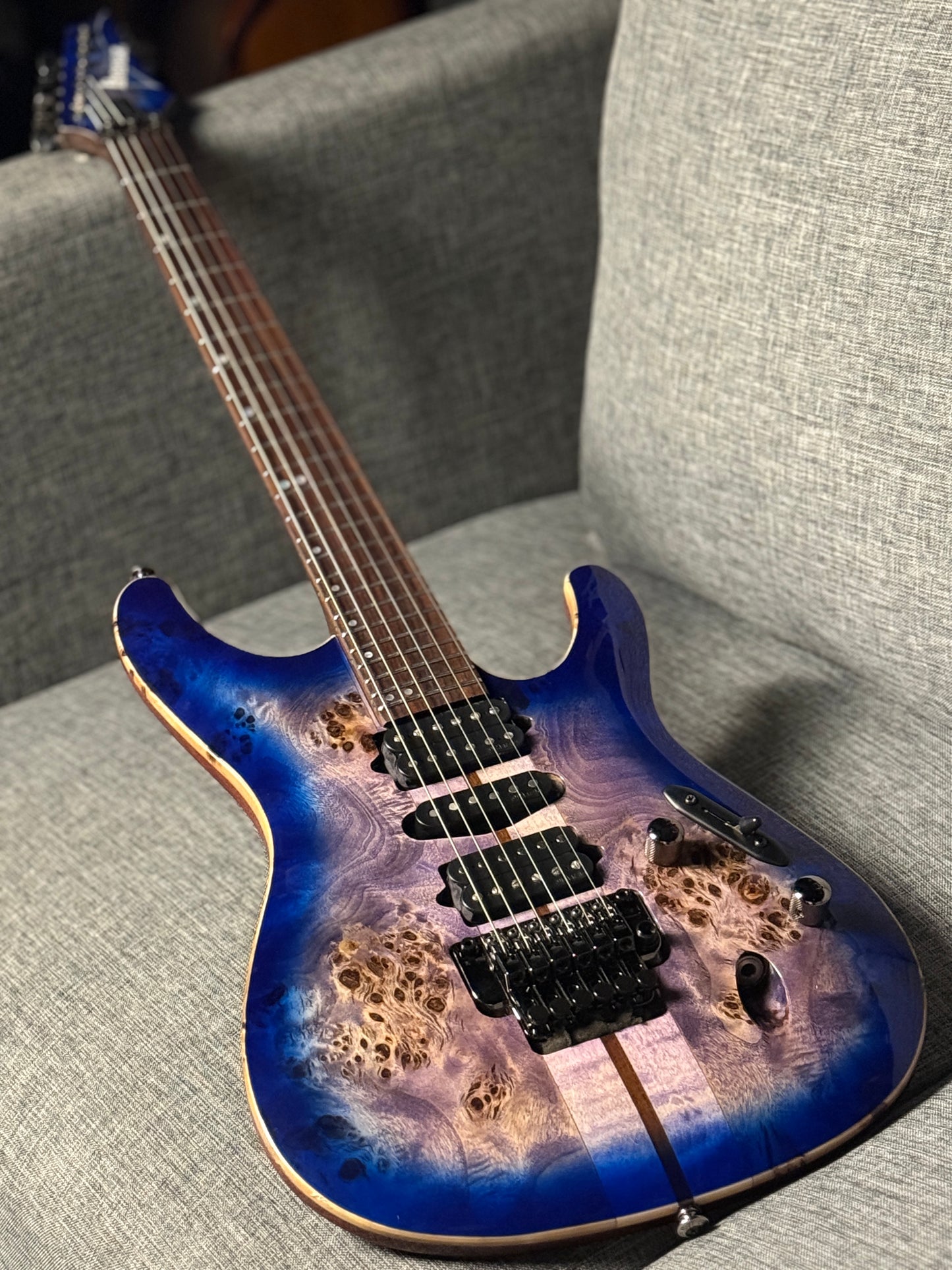 Ibanez Premium S1070PBZ in Cerulean Blue Burst 250812458 (USED)