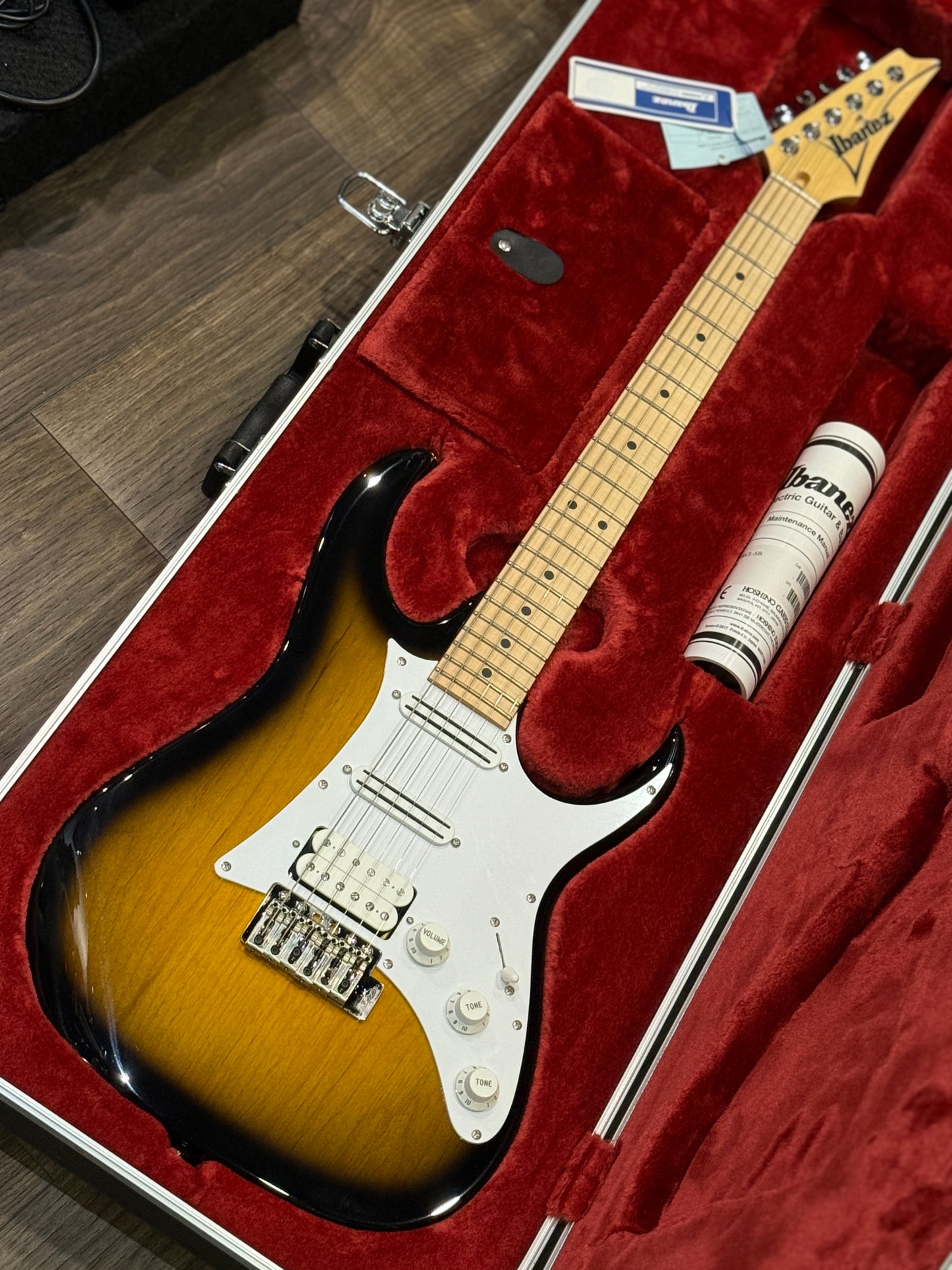 Ibanez Prestige Japan AT100CL-SB Andy Timmons Signature - Sunburst F1900603