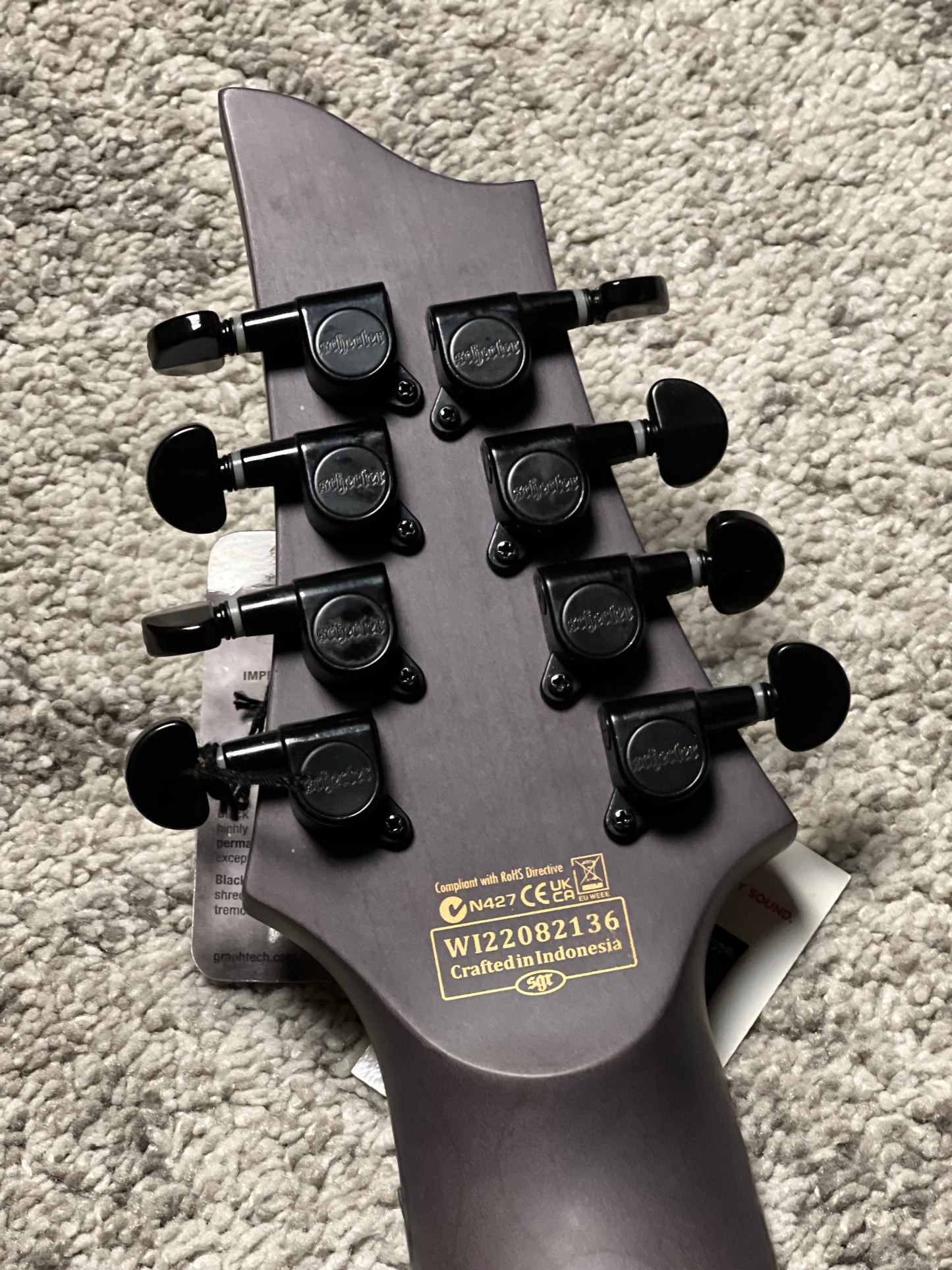 Schecter Omen Elite 8 MS in Charcoal