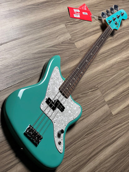 Fender Mark Hoppus Jaguar Bass Guitar with RW FB in Sea Foam Green MX24068539