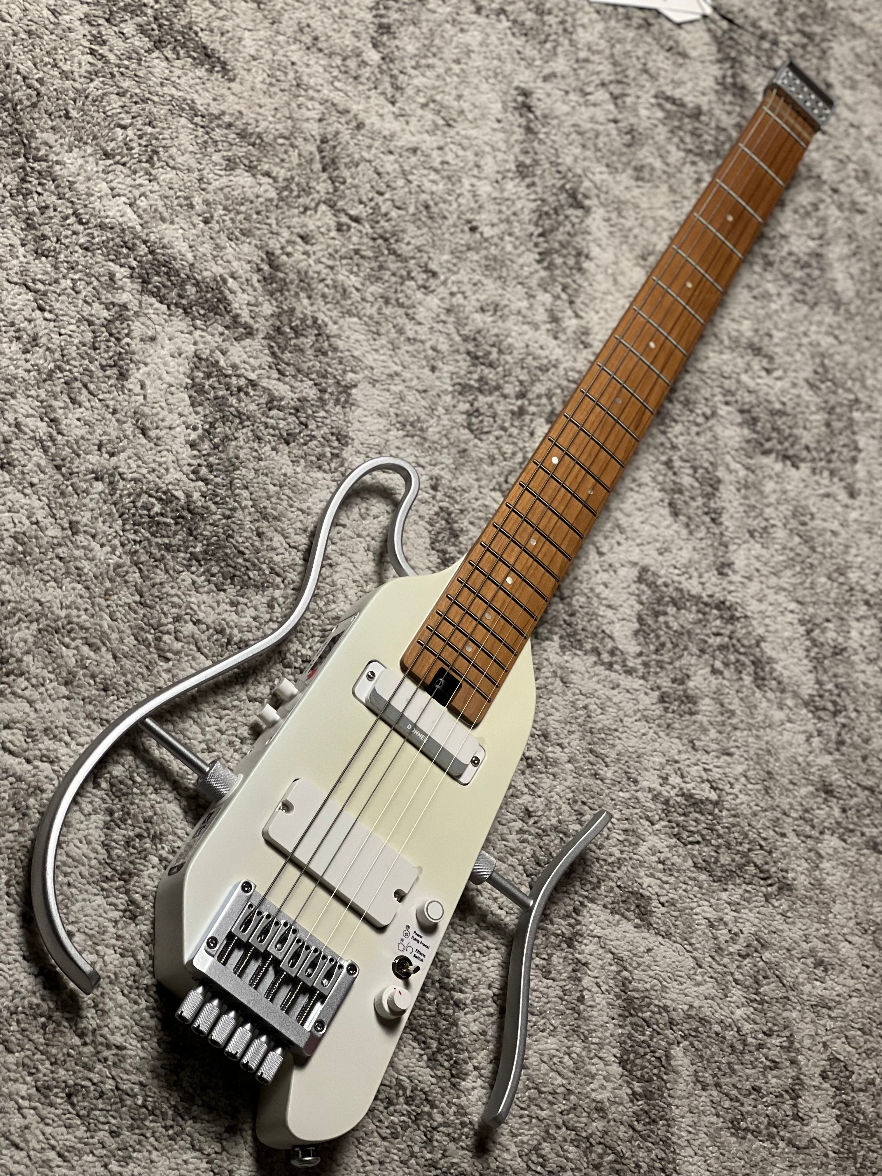 Donner HUSH-X Pro In White With Bag – nafiriguitar.com