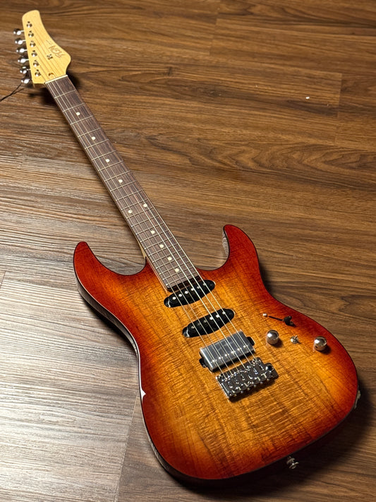 Fujigen FGN Odyssey Series J Standard JOS2-DU-EW2-R/KNB in Koa Natural Burst B240268