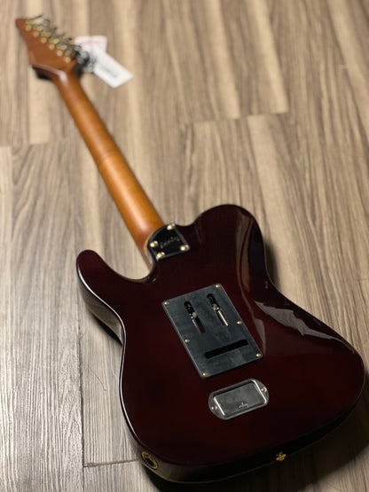 Soloking MT-1 FM 24 Deluxe HH MOD Fishman Fluence Gold in Shaded Edgeburst Nafiri Special Run