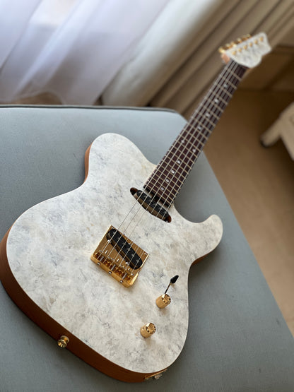 Saito S-622 TLC with Rosewood in White Granite with Gold Hardware 242919