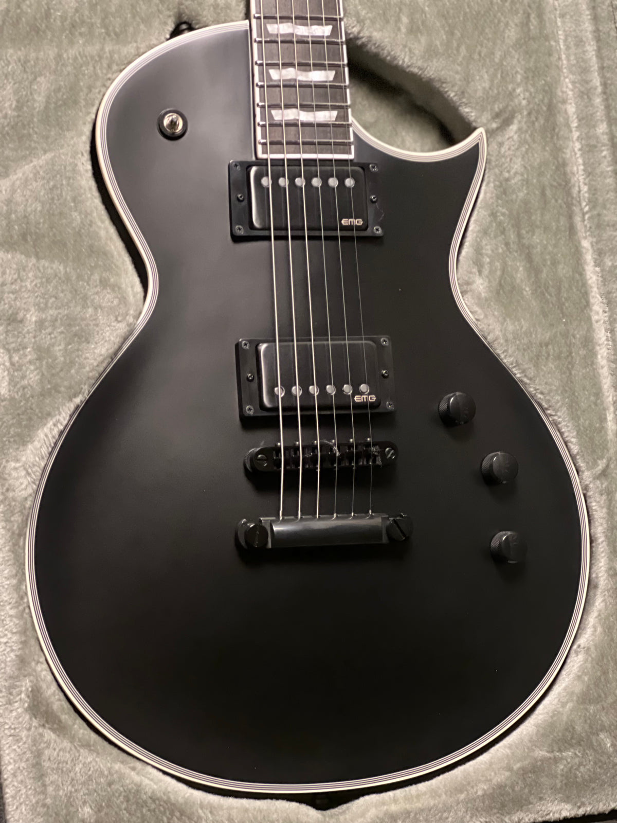 ESP E-II ECLIPSE-EMG in Black Satin ES6094253