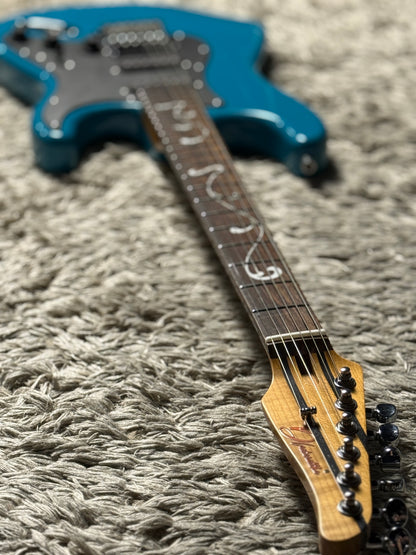 Dhatarattha Custom DST HSS in Taos Turquoise with Rosewood FB and "Vines of Olympus" Inlay