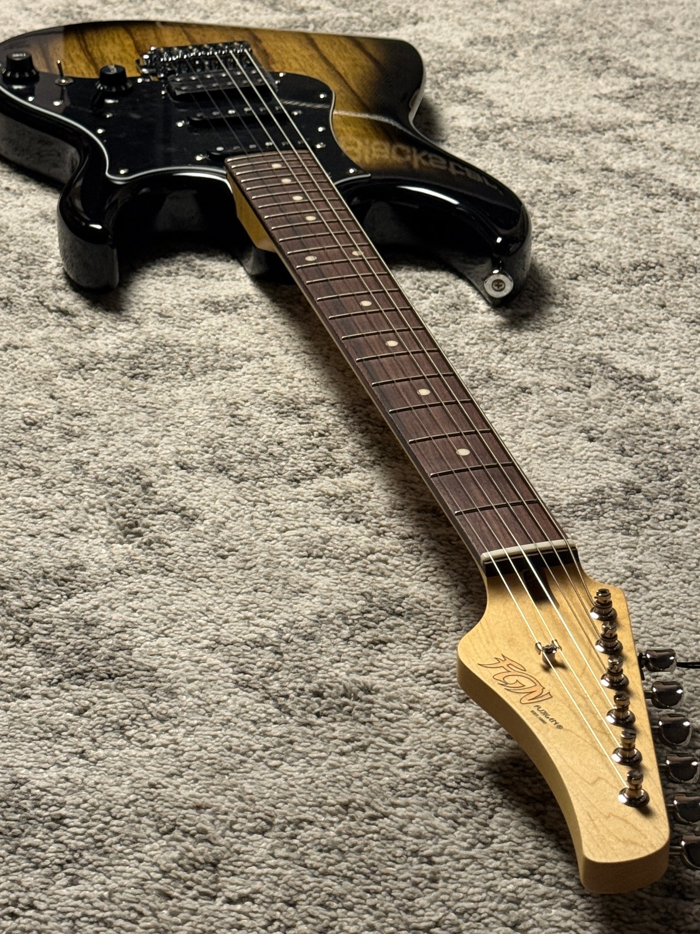 Fujigen FGN Odssey Series J Standard JOS2-TD-EW1-R/DMT in Dark Mocha Burst F230218