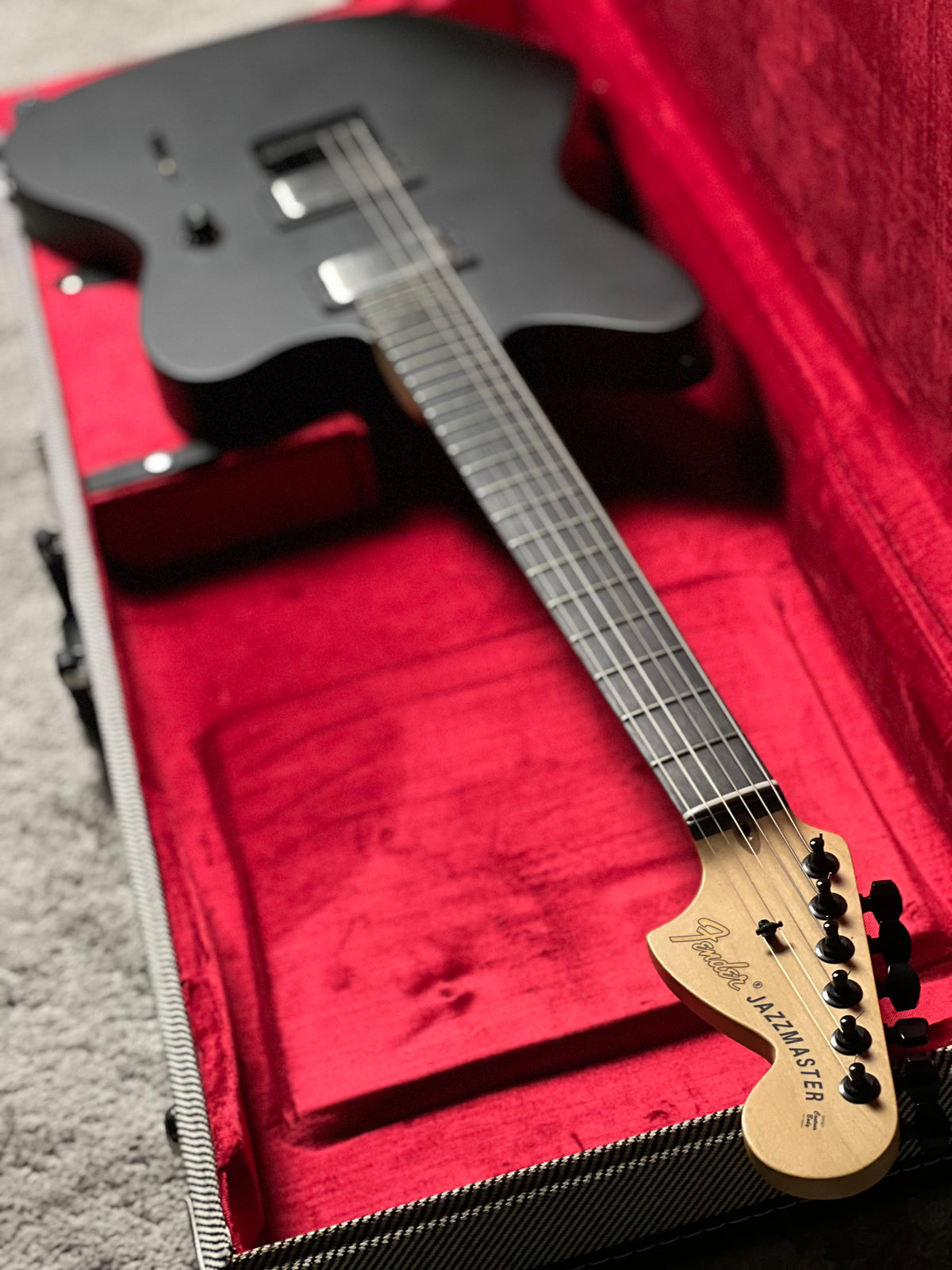 Fender Jim Root Jazzmaster - Flat Black with Ebony Fingerboard US23024212
