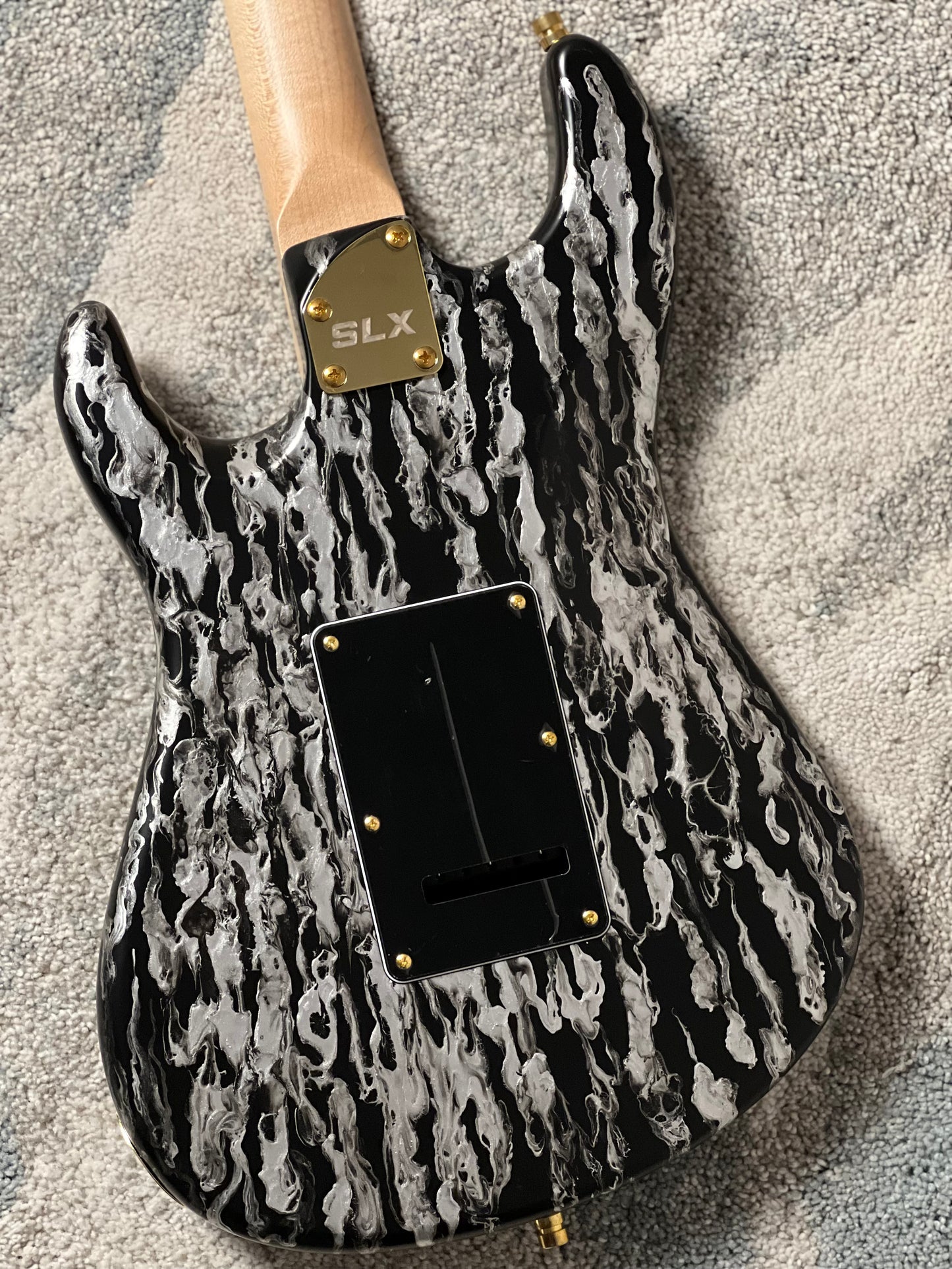 SLX X Dhatarattha Custom DST in Black Shmear with Maple FB