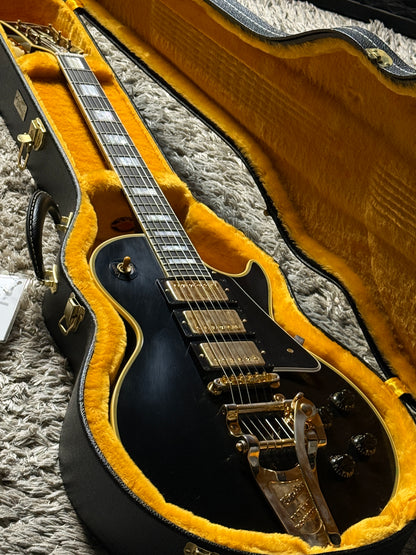 Gibson 1957 Les Paul Custom Reissue 3-Pickup Bigsby in Ebony w/Case 742580