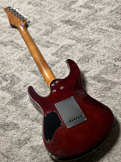 Dhatarattha Custom DST HH Flame in Magenta Surf with Rosewood FB