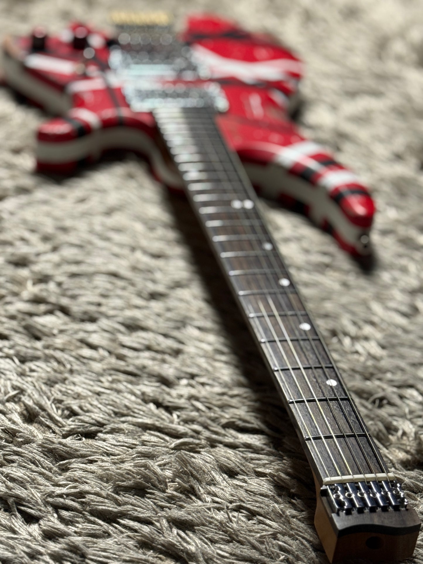 Dhatarattha Custom DHL in Red with Black and White Stripes with RW FB Heavy Relic