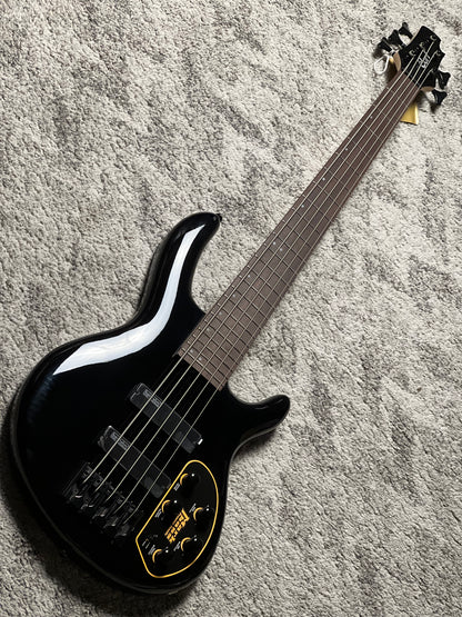 Cort C5 Deluxe Electric Bass Guitar in Black