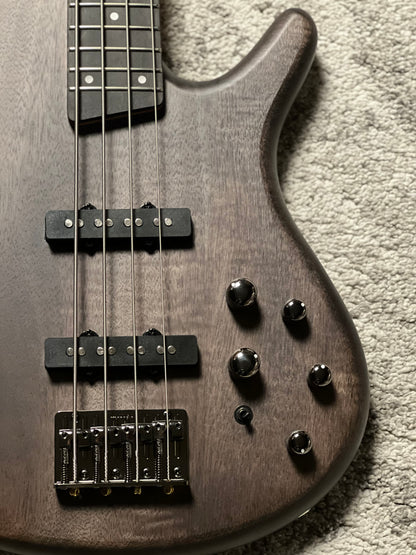 Ibanez Standard SR280E-TKF Electric Bass Guitar in Transparent Black Flat