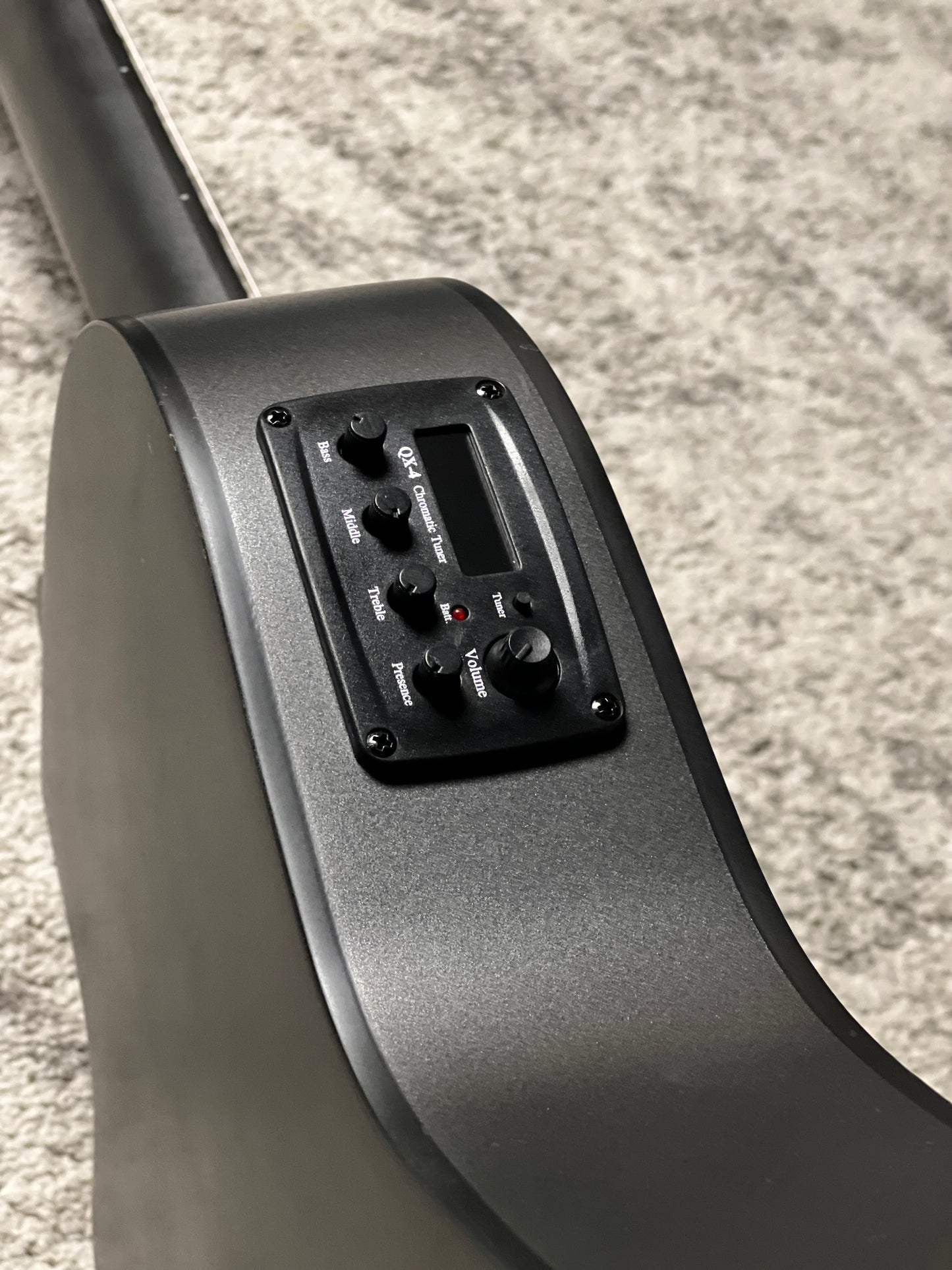 Tanglewood EMETCLE Enredo Madera Elegante Thinline Electro Classical Guitar in Metallic Grey Satin