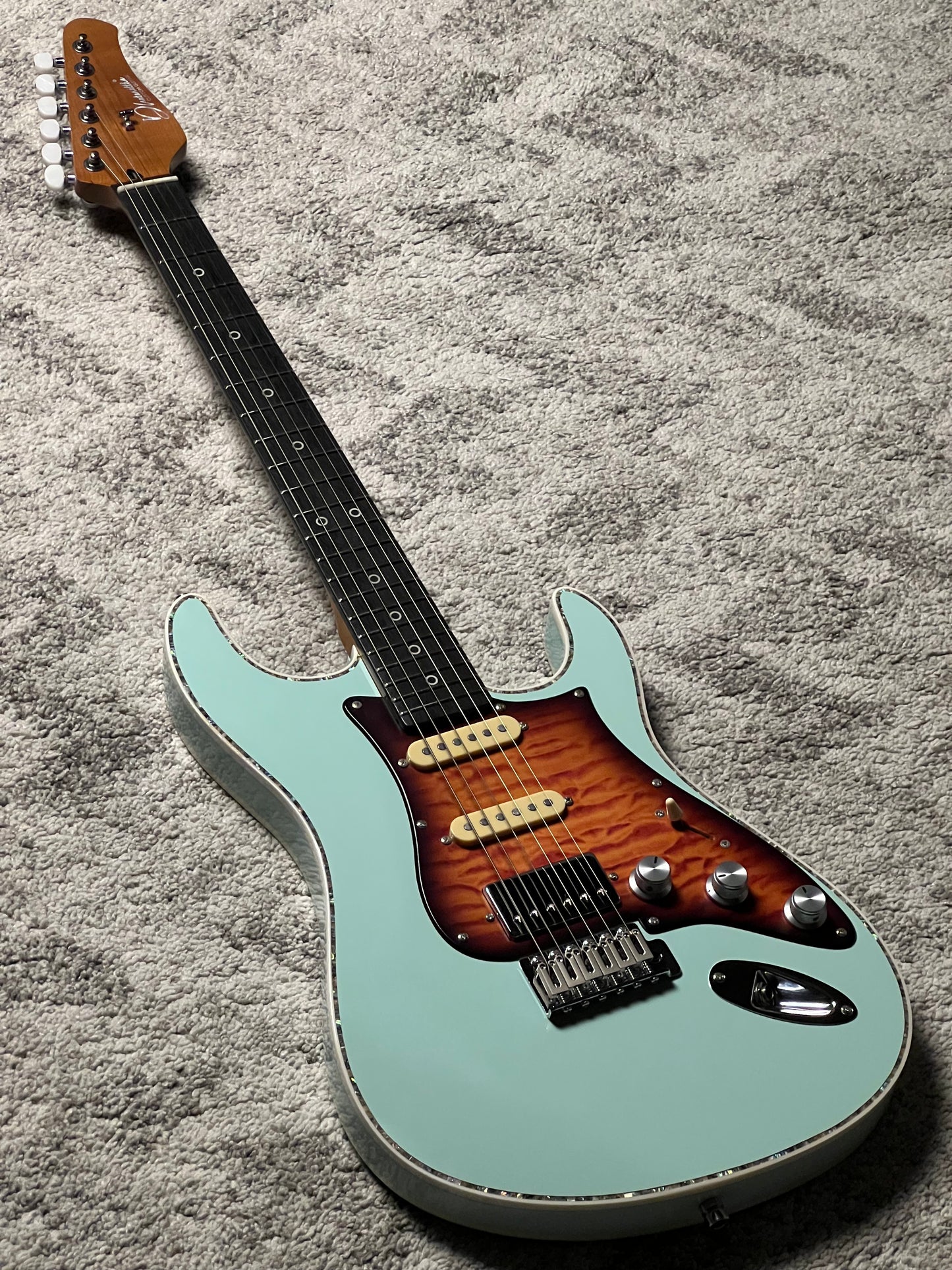Dhatarattha Custom DST HSS in Surf Green with Rosewood FB