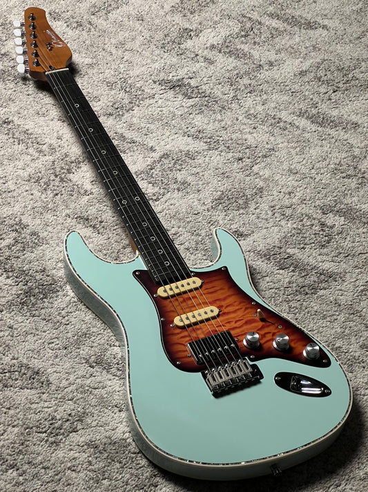 Dhatarattha Custom DST HSS in Surf Green with Rosewood FB