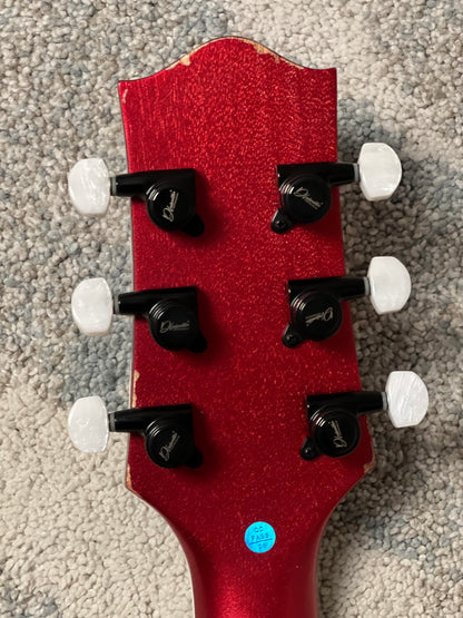 Dhatarattha Custom DLP in Candy Apple Red over Black Paisley
