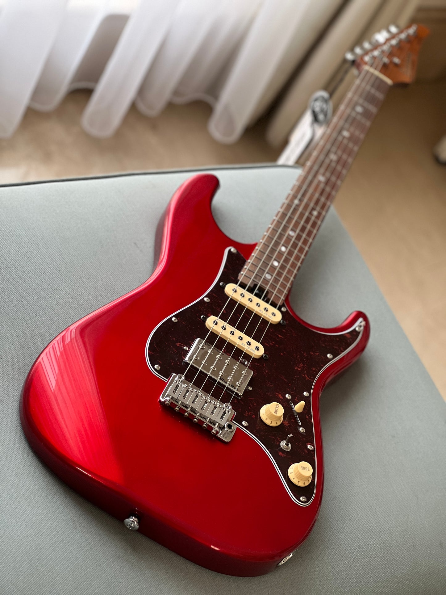 Soloking MS-1 Classic MKII in Candy Apple Red with Entwistle Firestar Nafiri Special Run